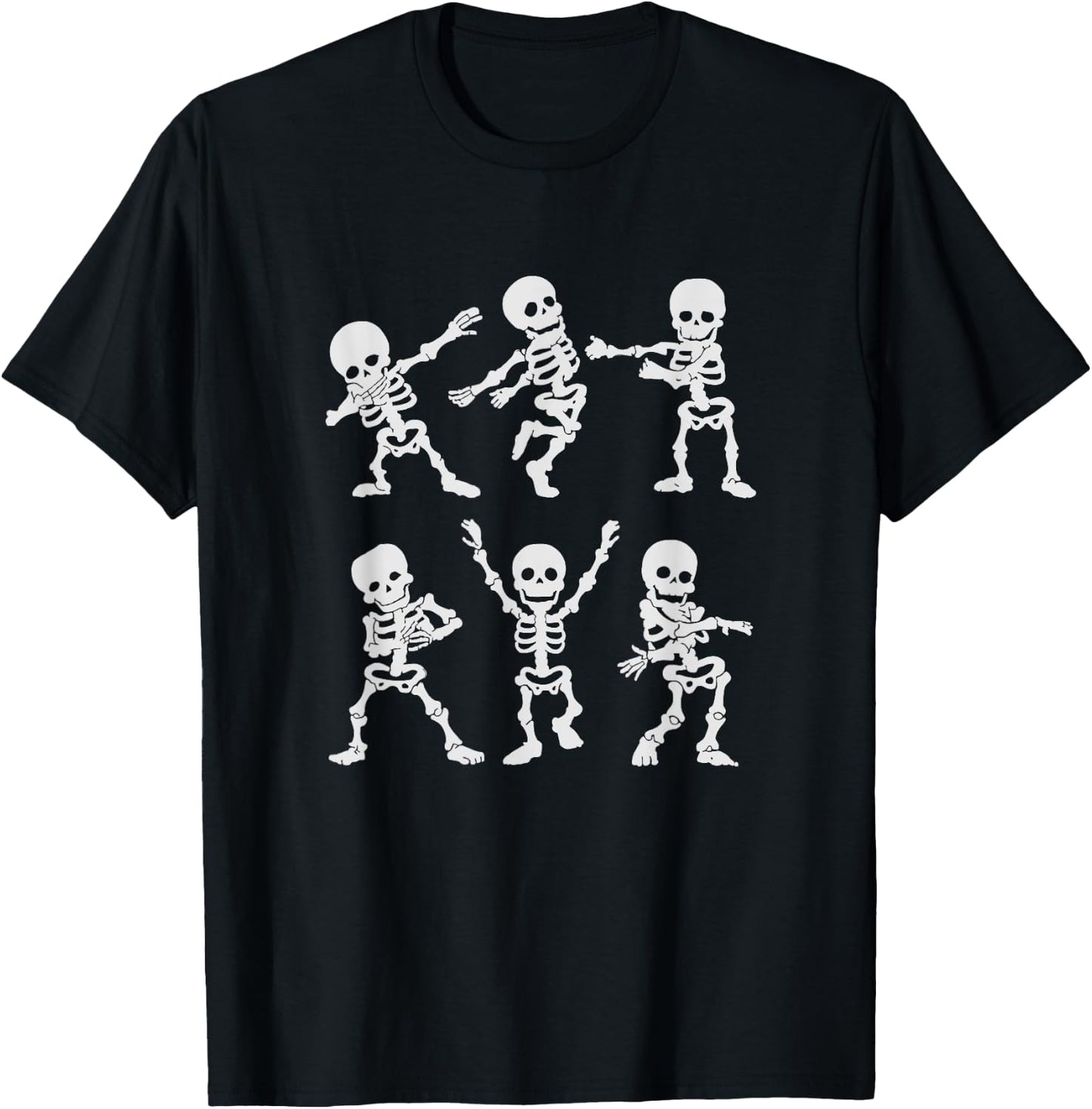 Dancing Skeletons Halloween Kids Costume Party T-Shirt - T-Shirt | Black