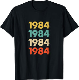1984 Birthday T-Shirt - T-Shirt | Black