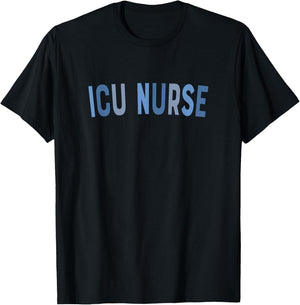 Vintage ICU Nurse Intensive Care Unit Nurse Emergency Nurse T-Shirt - T-Shirt | Black