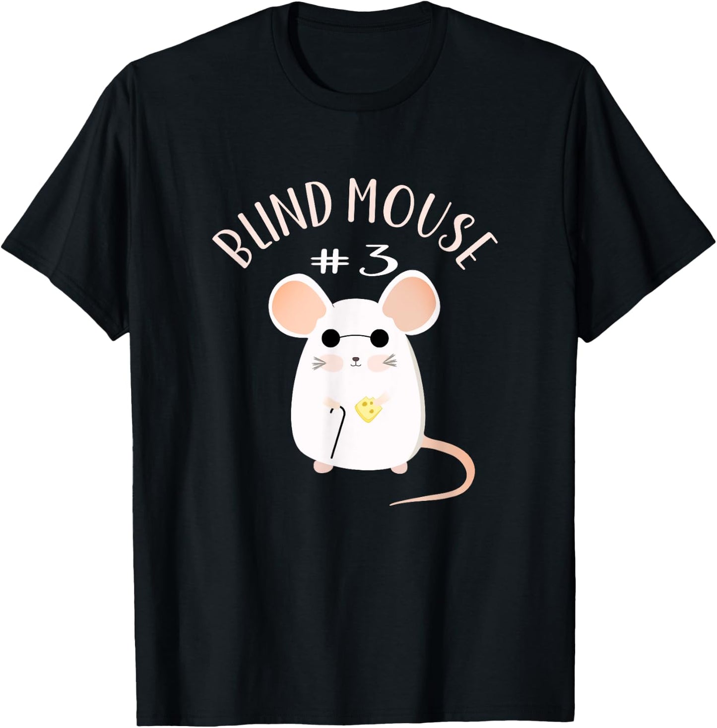 Three Blind Mice Matching Halloween Group Costume Mouse #3 T-Shirt - T-Shirt | Black