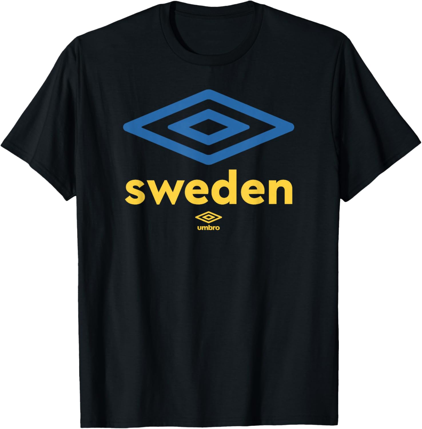 Umbro International Soccer Diamond Sweden Logo T-Shirt - T-Shirt | Black