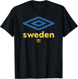 Umbro International Soccer Diamond Sweden Logo T-Shirt - T-Shirt | Black