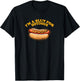 I'M A SLUT FOR HOTDOGS Funny Hungry Weiner Lovers T-Shirt - T-Shirt | Black