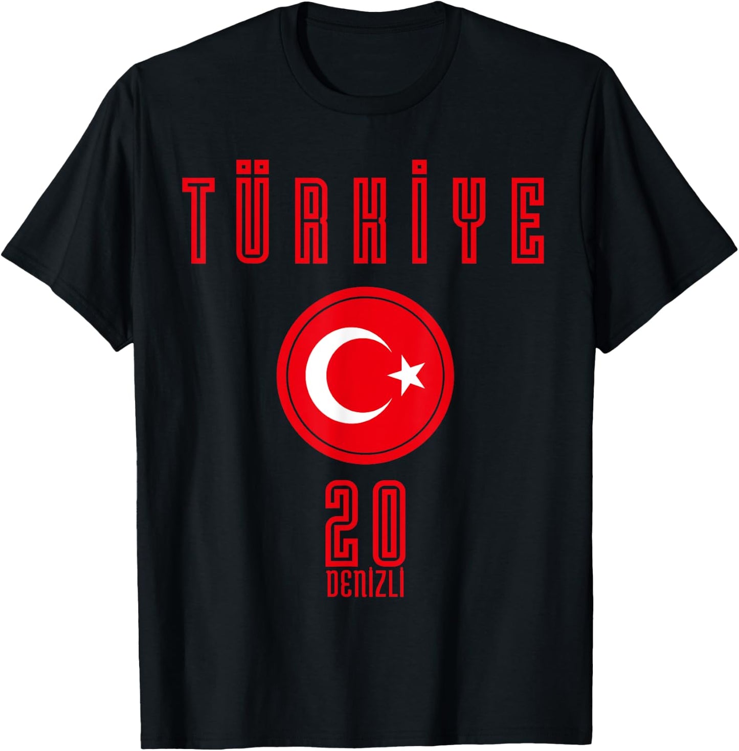Turkish Milli Takim - 20 Denizli T-Shirt - T-Shirt | Black