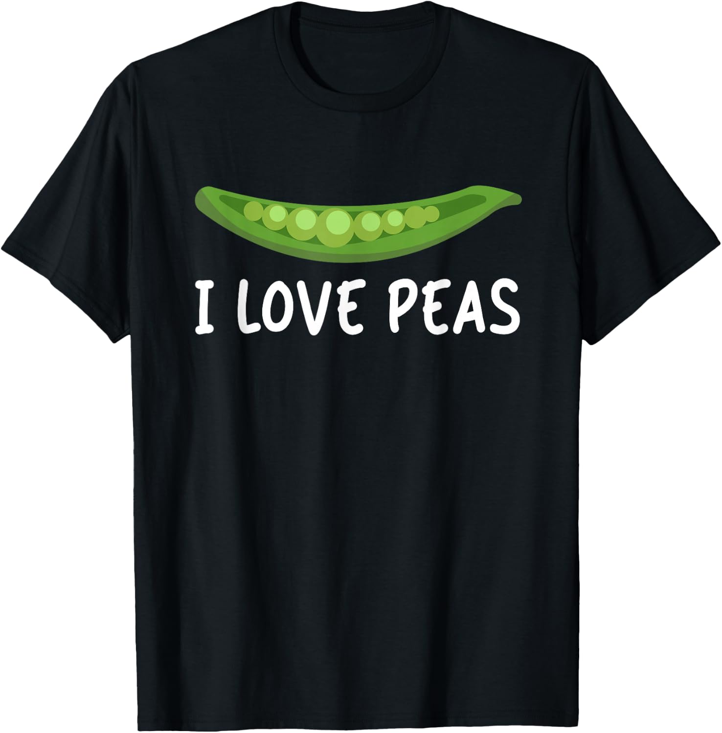 I Love Peas T-Shirt - T-Shirt | Black