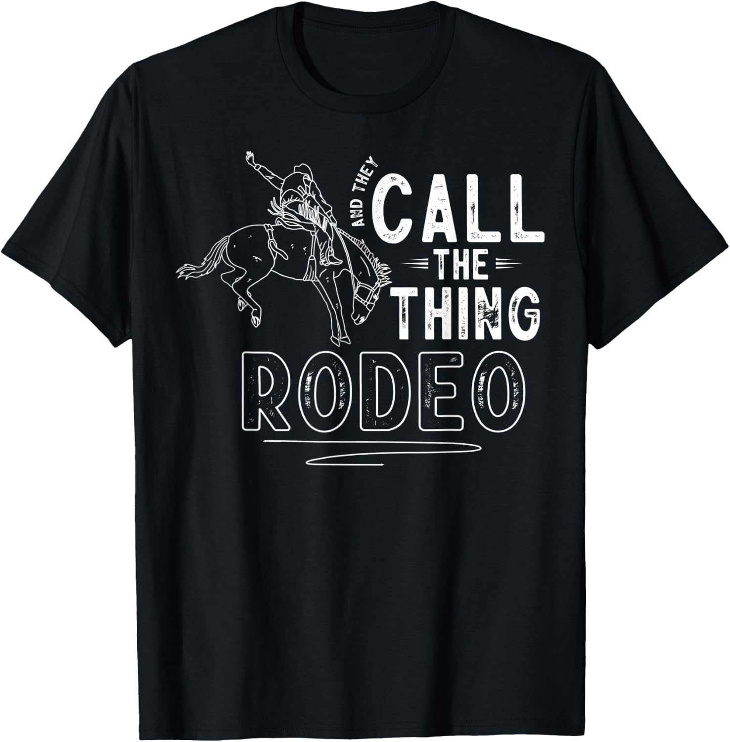 Horse Riding Equestrian Horse Owner Western Horse Rodeo T-Shirt - T-Shirt | Black