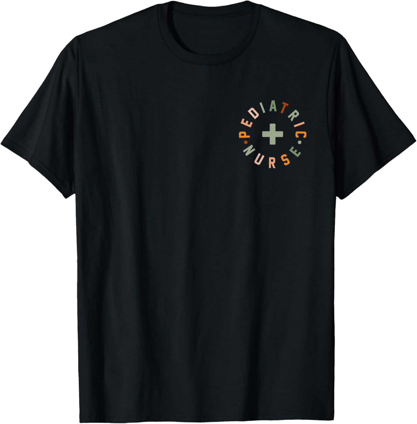 Pediatric Nurse Vintage PEDS Nurse ER Nursing Pocket Logo T-Shirt - T-Shirt | Black