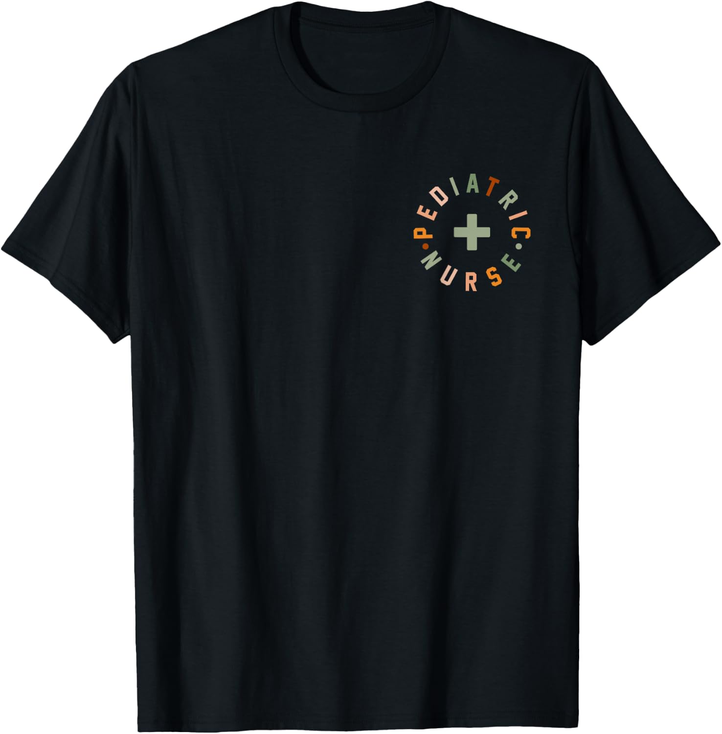 Pediatric Nurse Vintage PEDS Nurse ER Nursing Pocket Logo T-Shirt - T-Shirt | Black