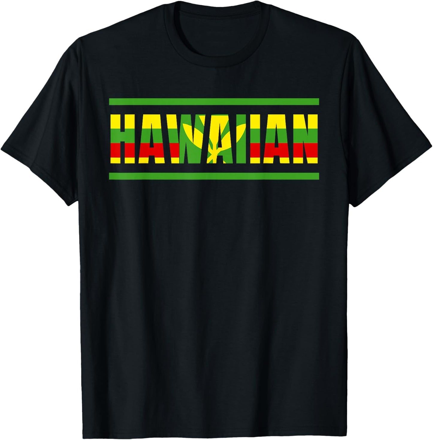 Kanaka Maoli Native Hawaiian Islands Hawaii Flag T-Shirt - T-Shirt | Black