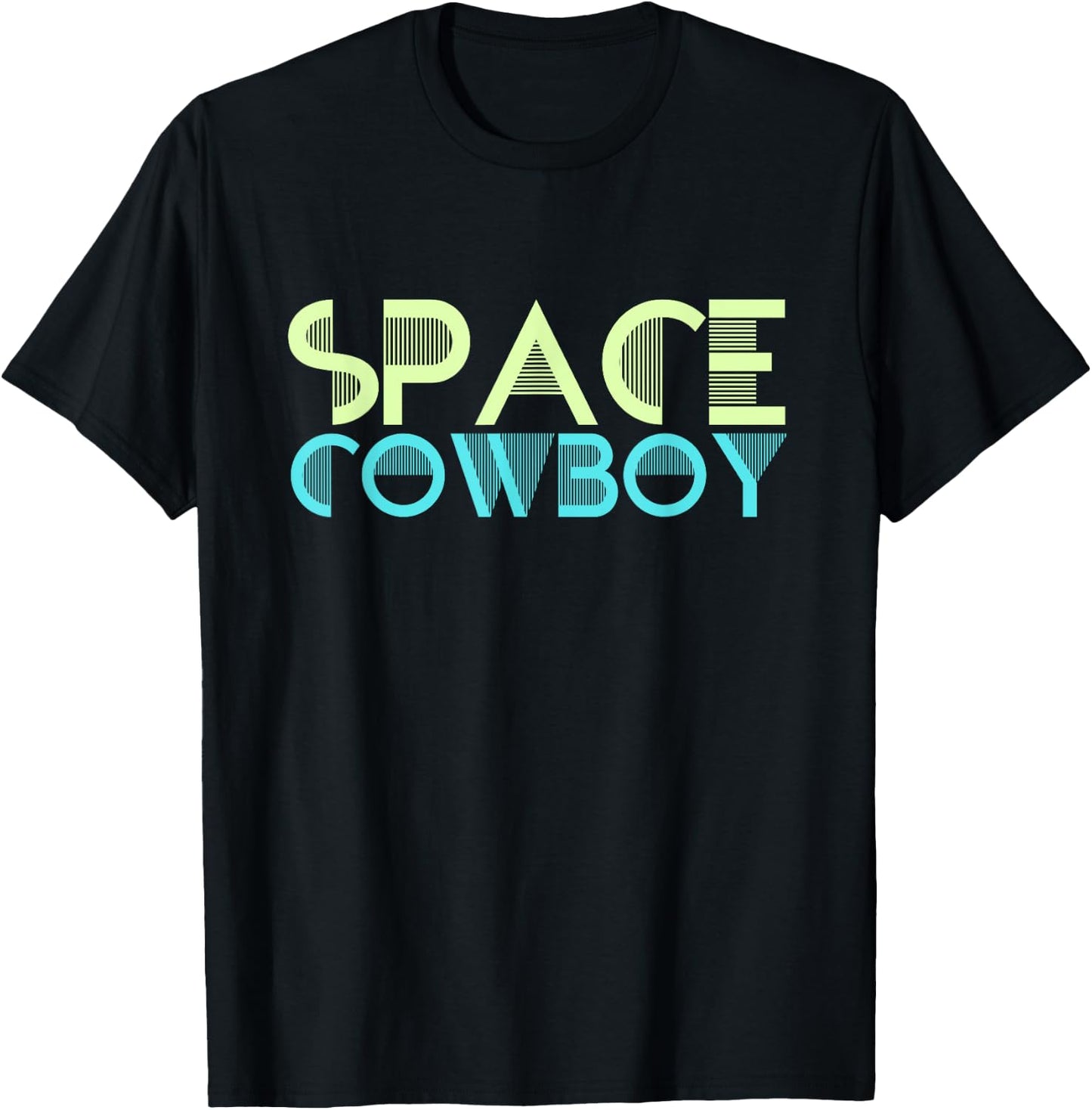 Howdy Cosmic Cowboy Space Rodeo Star Country Vintage Western T-Shirt - T-Shirt | Black