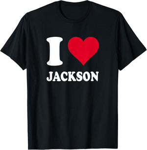 I Love Jackson T-Shirt - T-Shirt | Black