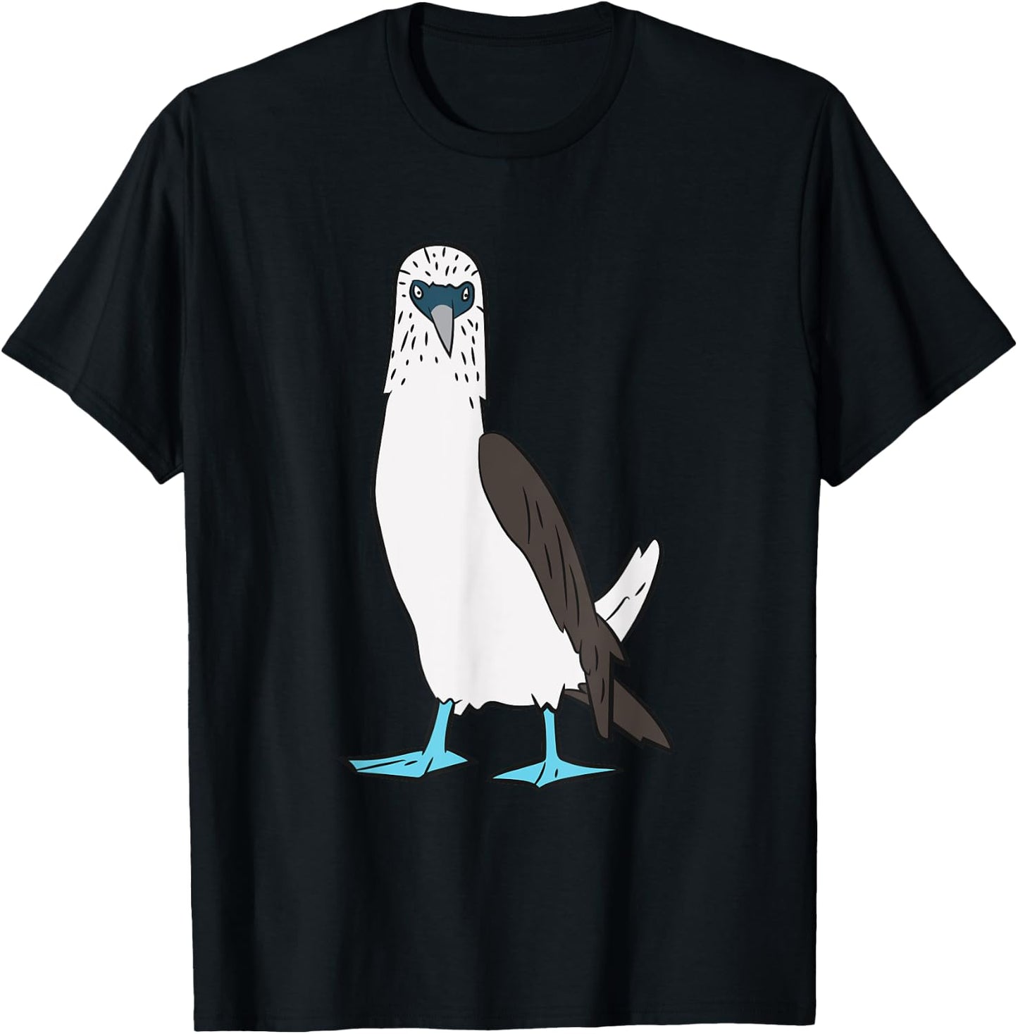 Cute Blue Foot Booby Bird Dancing Blue Foot Boobie Bird T-Shirt - T-Shirt | Black
