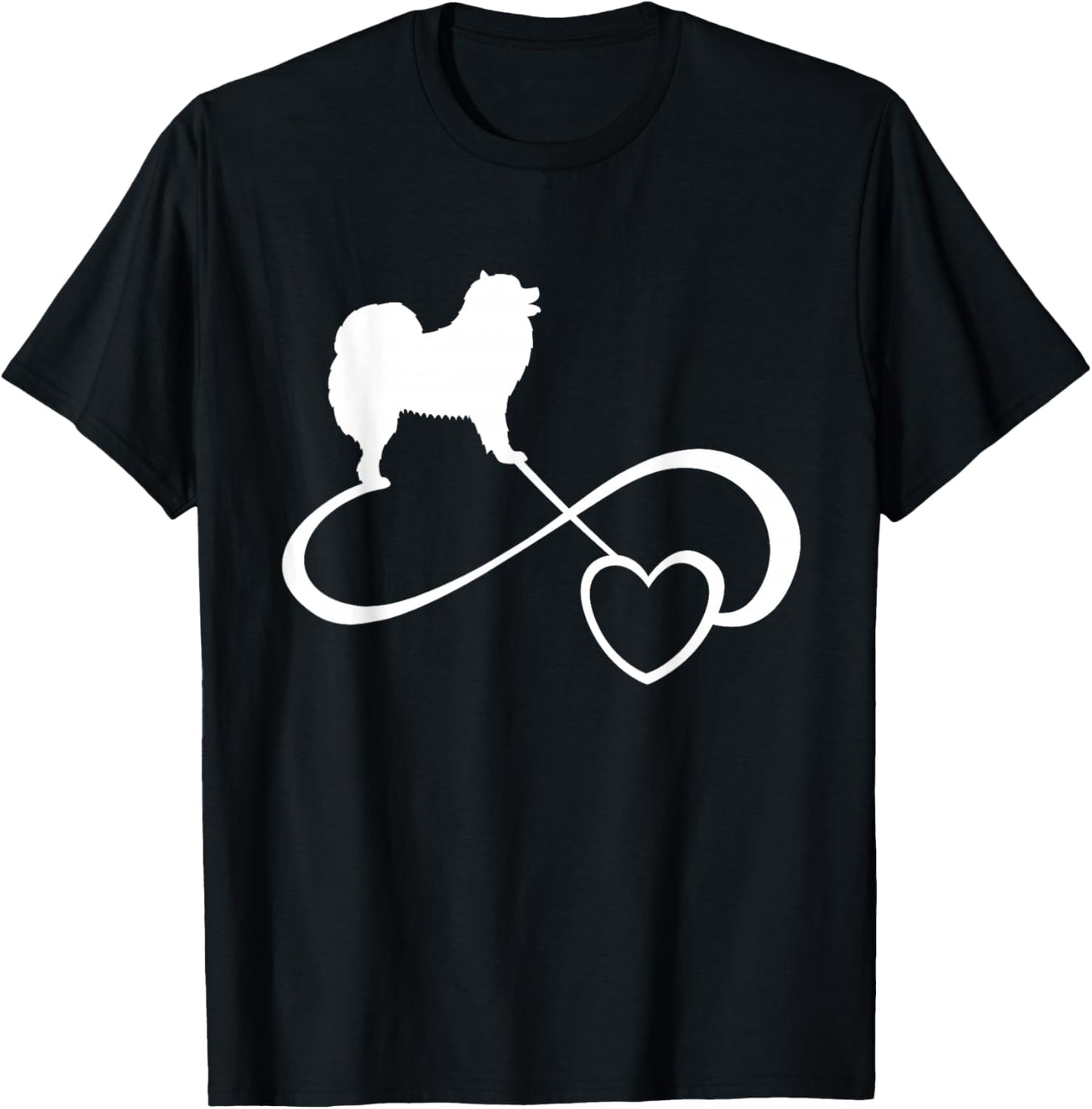 Samoyed Gift Dog Lover - Dog Breed Endless Love Heart T-Shirt - T-Shirt | Black