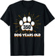350 Dogs Years Old 50th Birthday Shirt For Dog Lover T-Shirt - T-Shirt | Black
