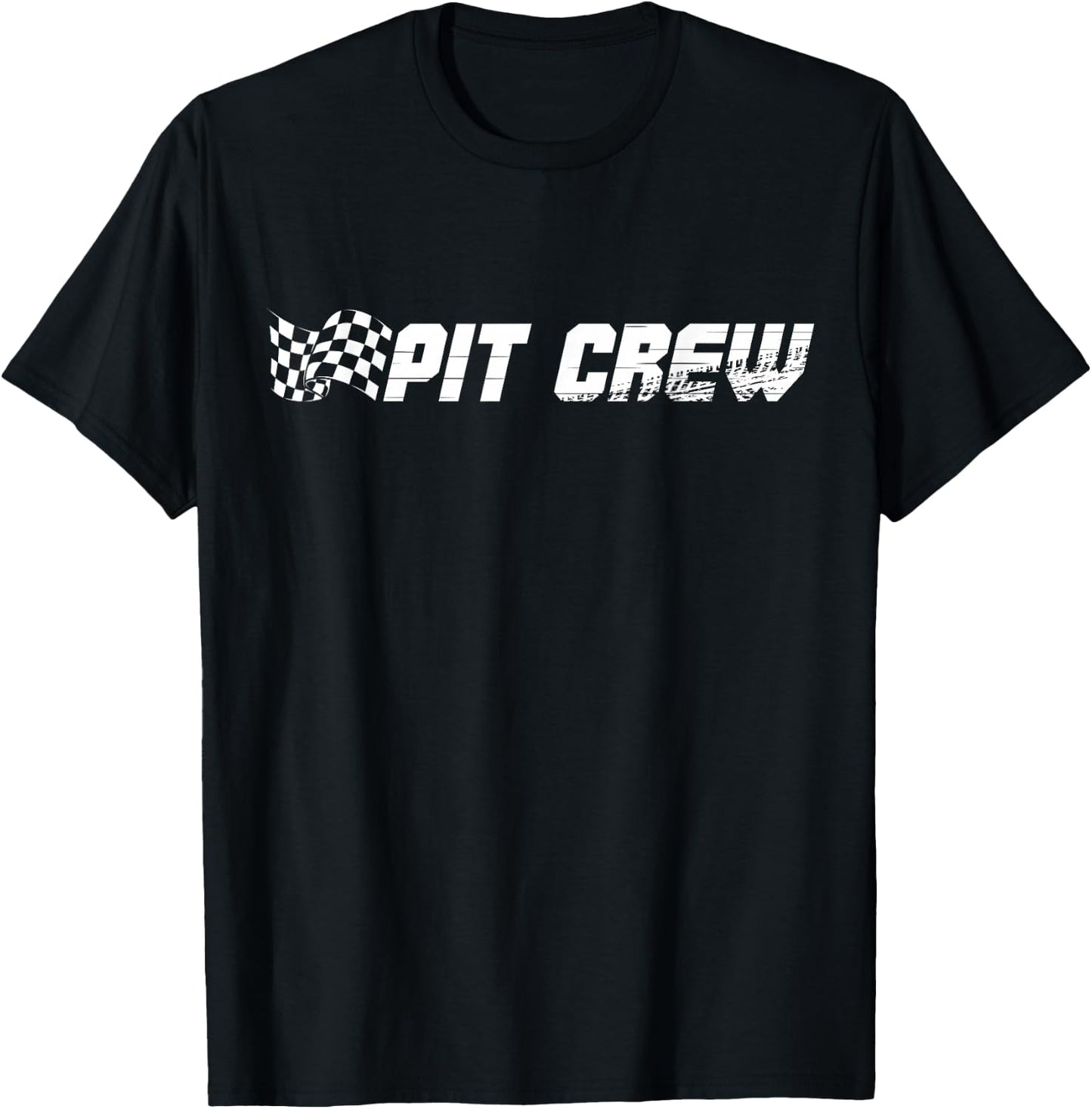 Pit Crew Race Car Birthday Family Racing T-Shirt - T-Shirt | Black