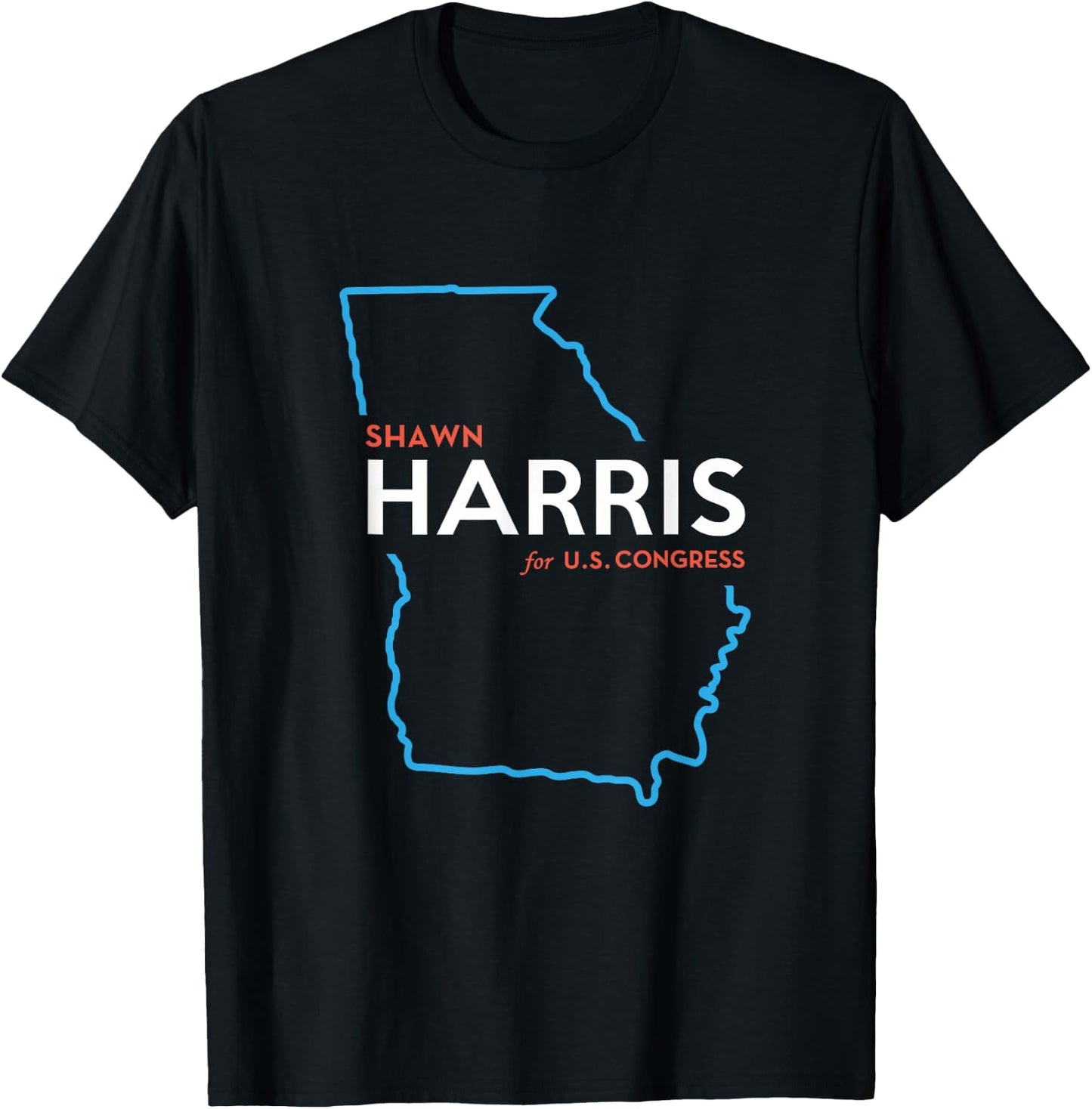 Shawn Harris 2024 for Congress Georgia GA-14 T-Shirt - T-Shirt | Black