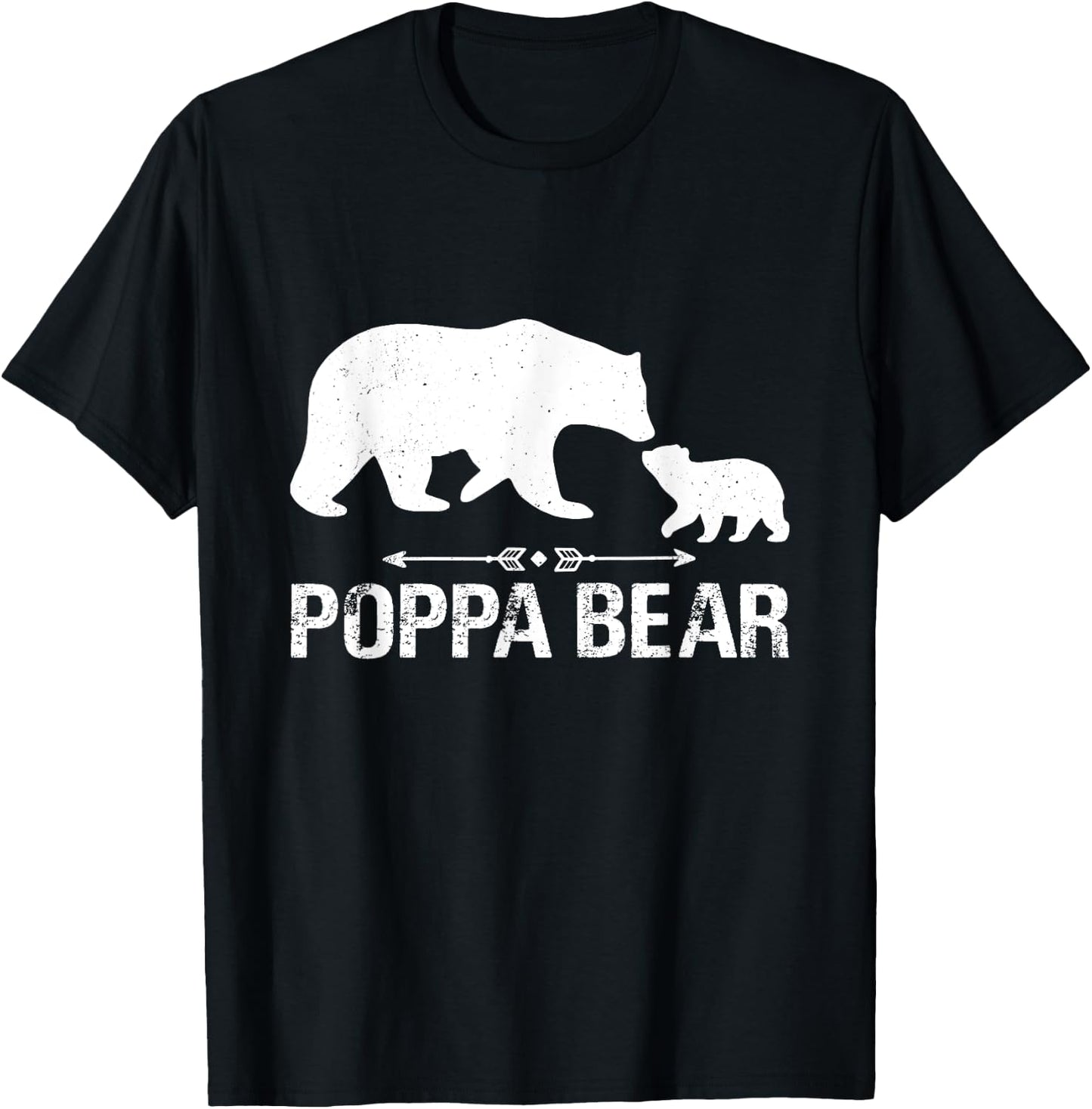 Poppa Bear Happy Father's Day Matching Family Dad Grandpa T-Shirt - T-Shirt | Black