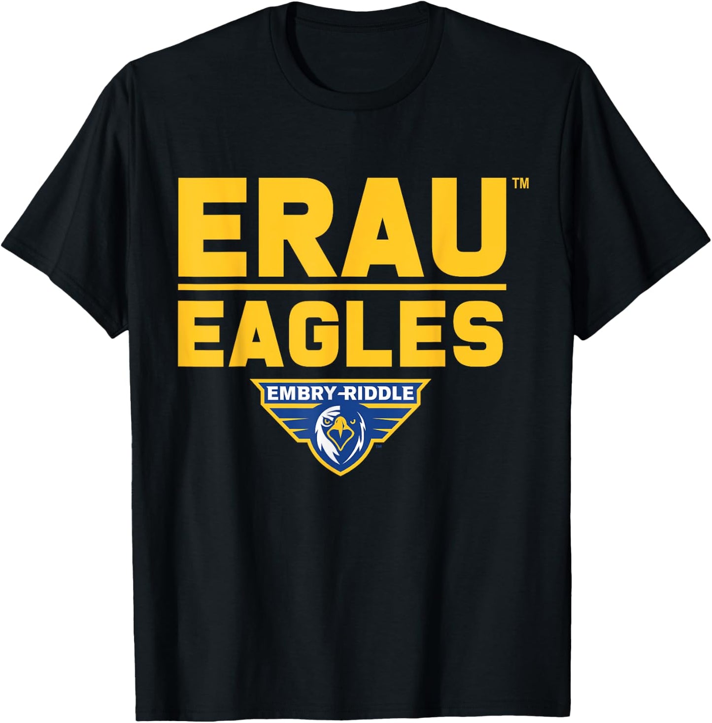 Embry Riddle Eagles | Official NCAA Merch | NCAFEMB05 T-Shirt - T-Shirt | Black