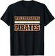 Wheelersburg Pirates Horizontal Stripes T-Shirt - T-Shirt | Black