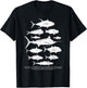 Hawaiian Fish (Ahi, Mahimahi, Ulua, Aku, Uhu, etc.) Fishing T-Shirt - T-Shirt | Black