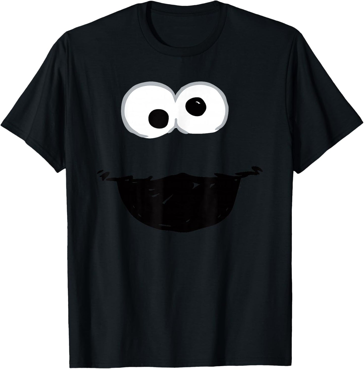 Sesame Street Cookie Monster Crayon Sketch Halloween Costume T-Shirt - T-Shirt | Black