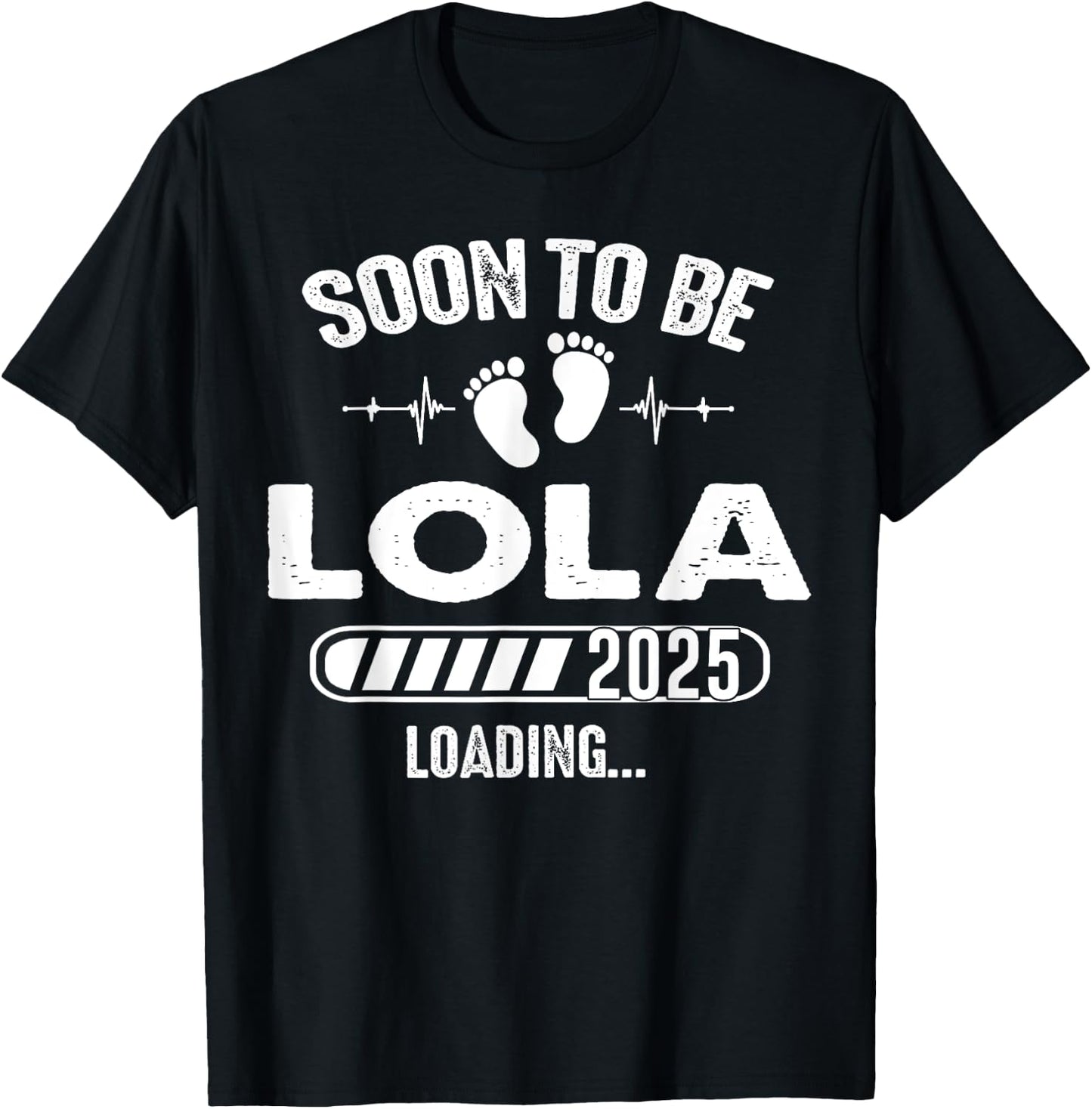 Soon To Be Lola 2025 Baby Loading T-Shirt - T-Shirt | Black