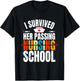Funny happy Graduation I Survived Her Passing Nursing School T-Shirt - T-Shirt | Black