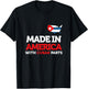 Made in America With Cuban Parts Cuba USA Gifts Funny T-Shirt - T-Shirt | Black
