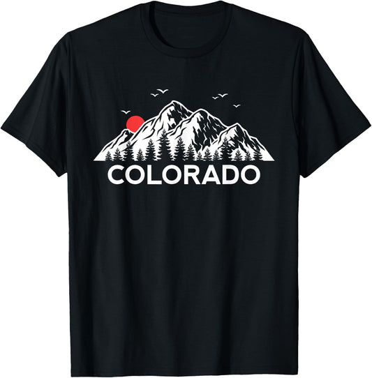 Colorado Forest Rocky Mountains T-Shirt - T-Shirt | Black