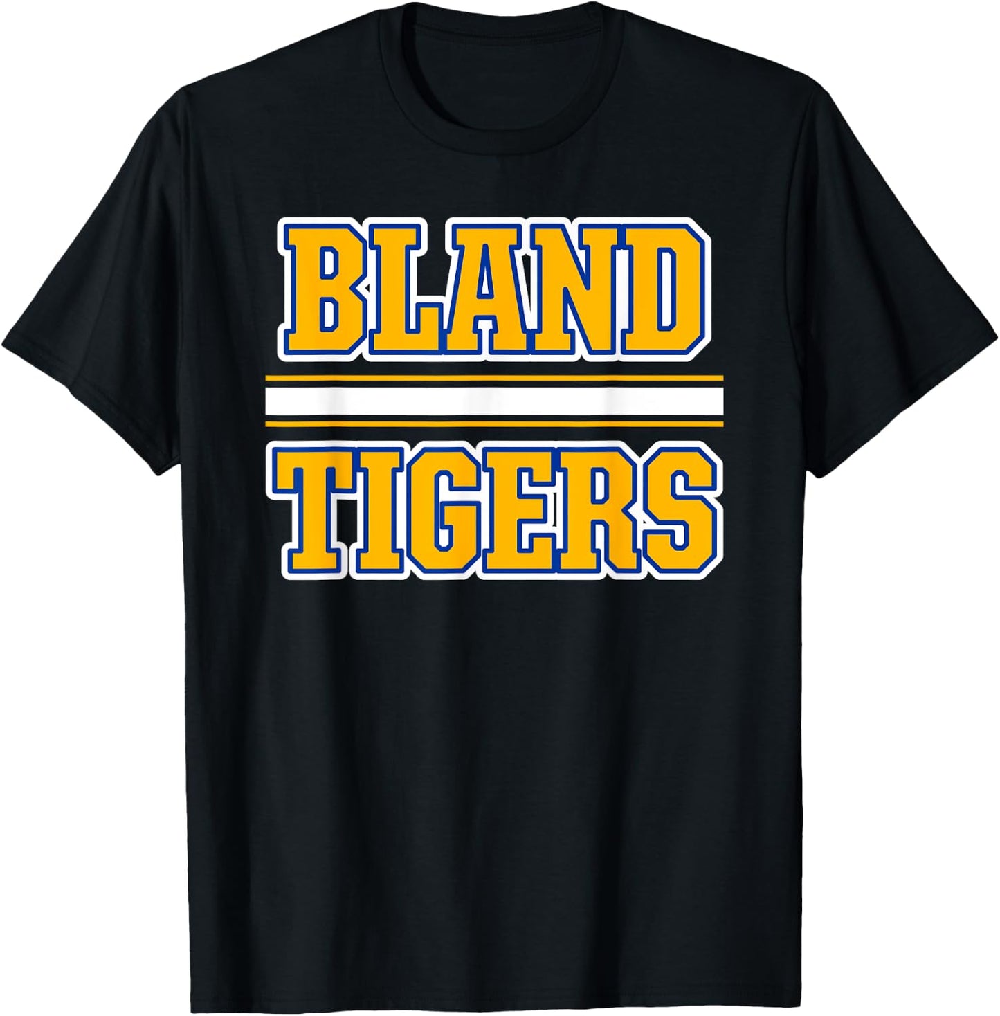Bland Tigers Horizontal Stripes T-Shirt - T-Shirt | Black