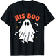Her Boo & His Boo Funny Matching Halloween Pajama Couples T-Shirt - T-Shirt | Black