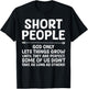 Funny Short People Art Women Short Girl Short People T-Shirt - T-Shirt | Black