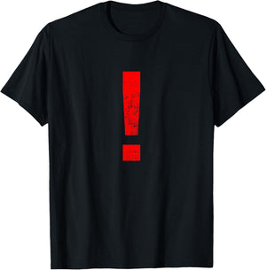 Metal Music Video Game Alert Exclamation Symbol Gift T-Shirt - T-Shirt | Black