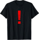 Metal Music Video Game Alert Exclamation Symbol Gift T-Shirt - T-Shirt | Black
