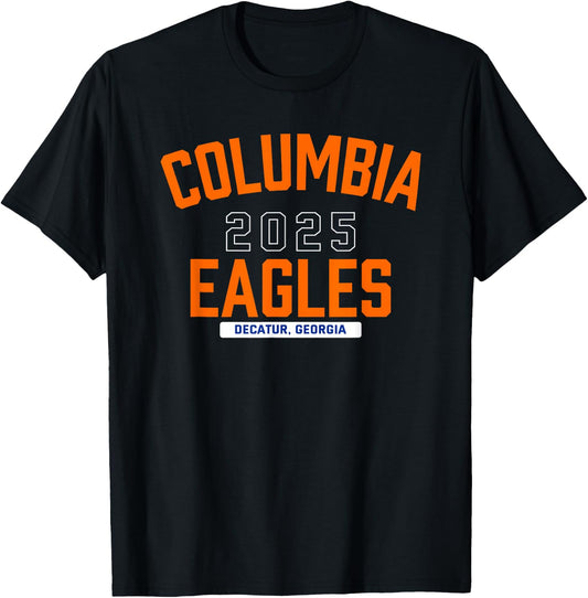 Columbia Eagles Decatur, Georgia 2025 T-Shirt - T-Shirt | Black