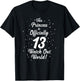 Girl's Official Teenager gift,13 year old birthday gift teen T-Shirt - T-Shirt | Black