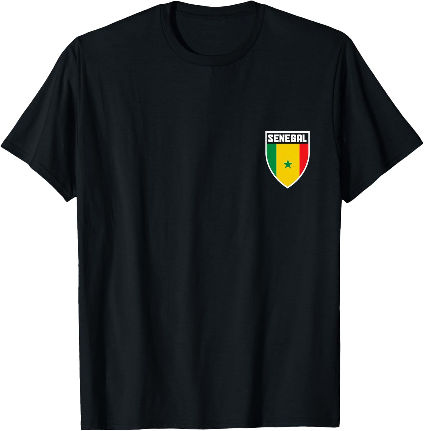 Senegal Pride Senegalese Flag African Roots Heritage T-Shirt - T-Shirt | Black
