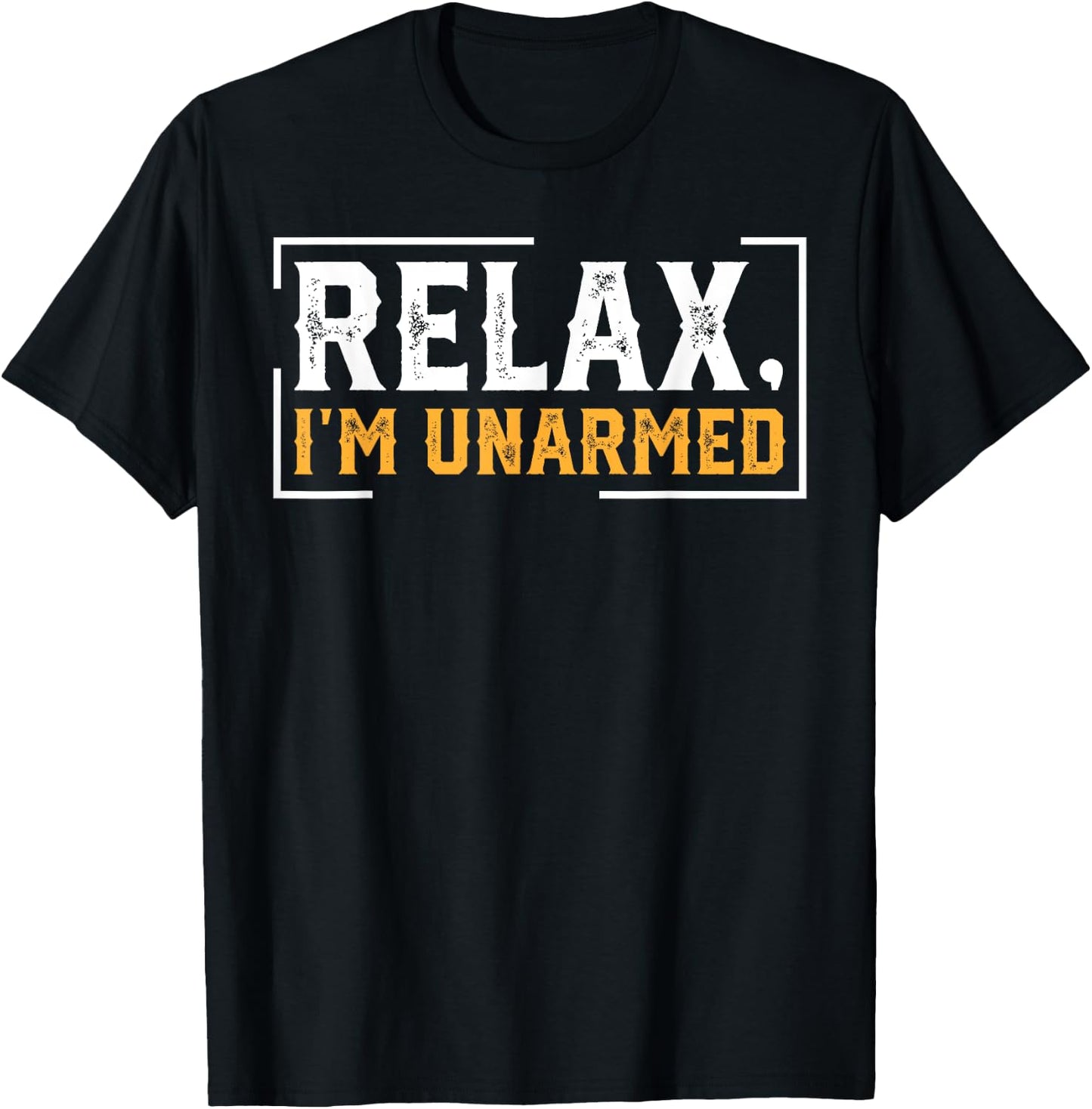 Relax I’m Unarmed Funny Hand Amputee T-Shirt - T-Shirt | Black