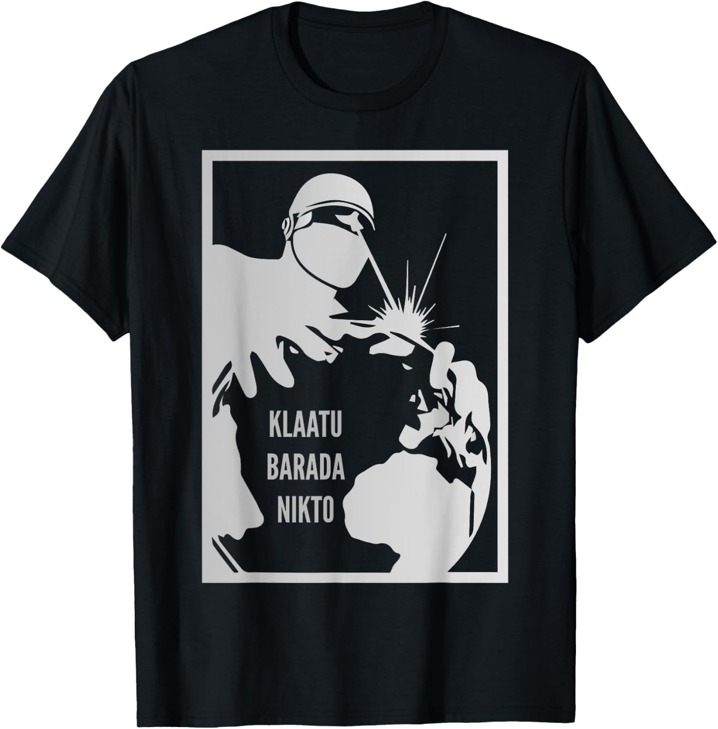 Klaatu Barada Nikto Gort Robot SiFi T-Shirt - T-Shirt | Black