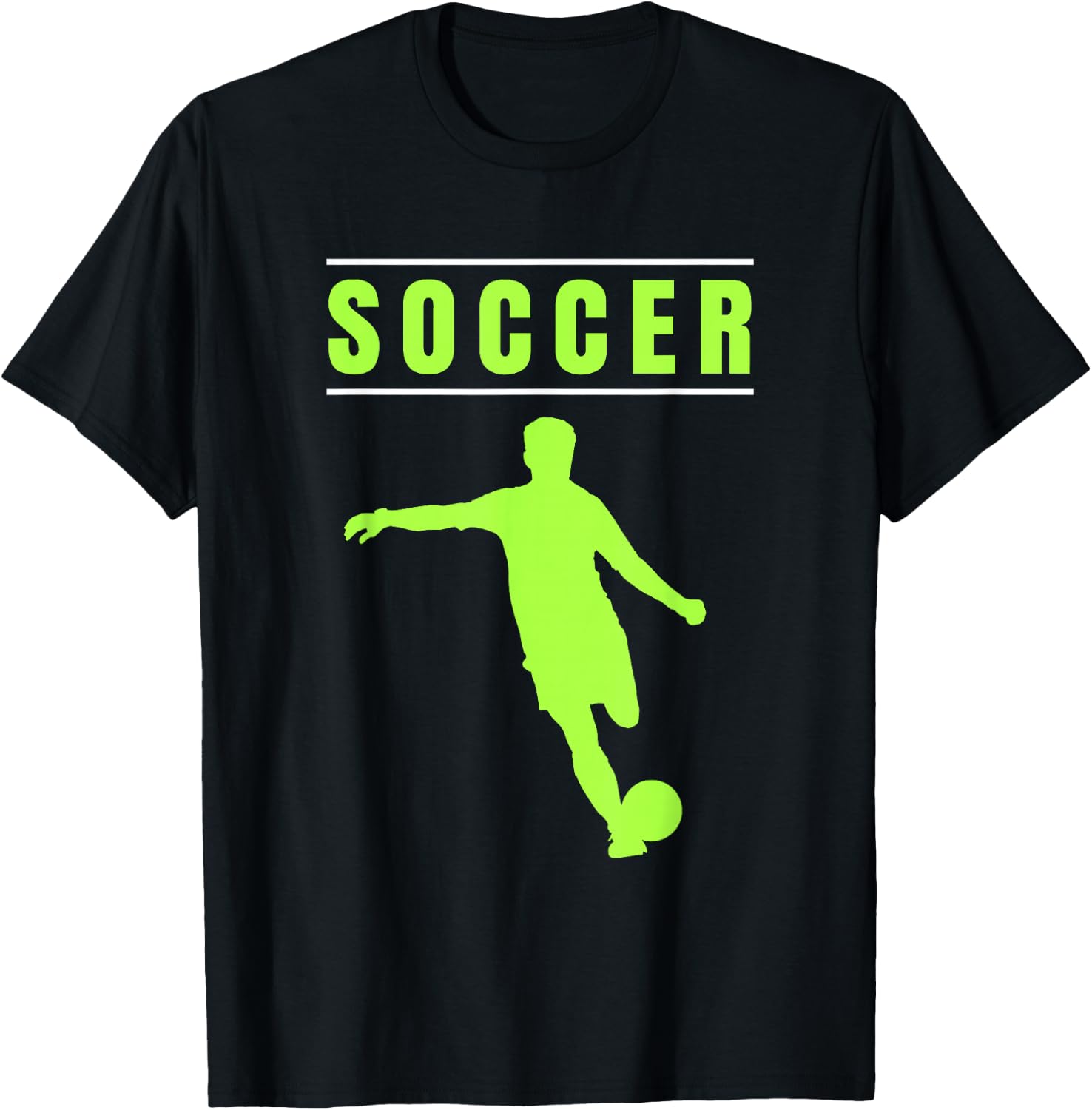 Soccer Shirt for Boys Soccer Fans Soccer Players Soccer T-Shirt - T-Shirt | Black
