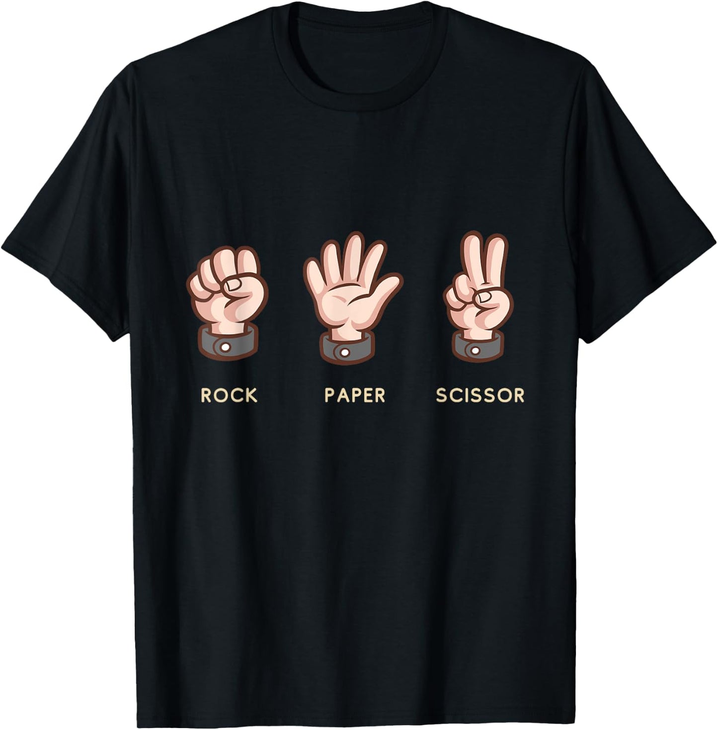 Rock Paper Scissors Group Halloween Costume T-Shirt - T-Shirt | Black