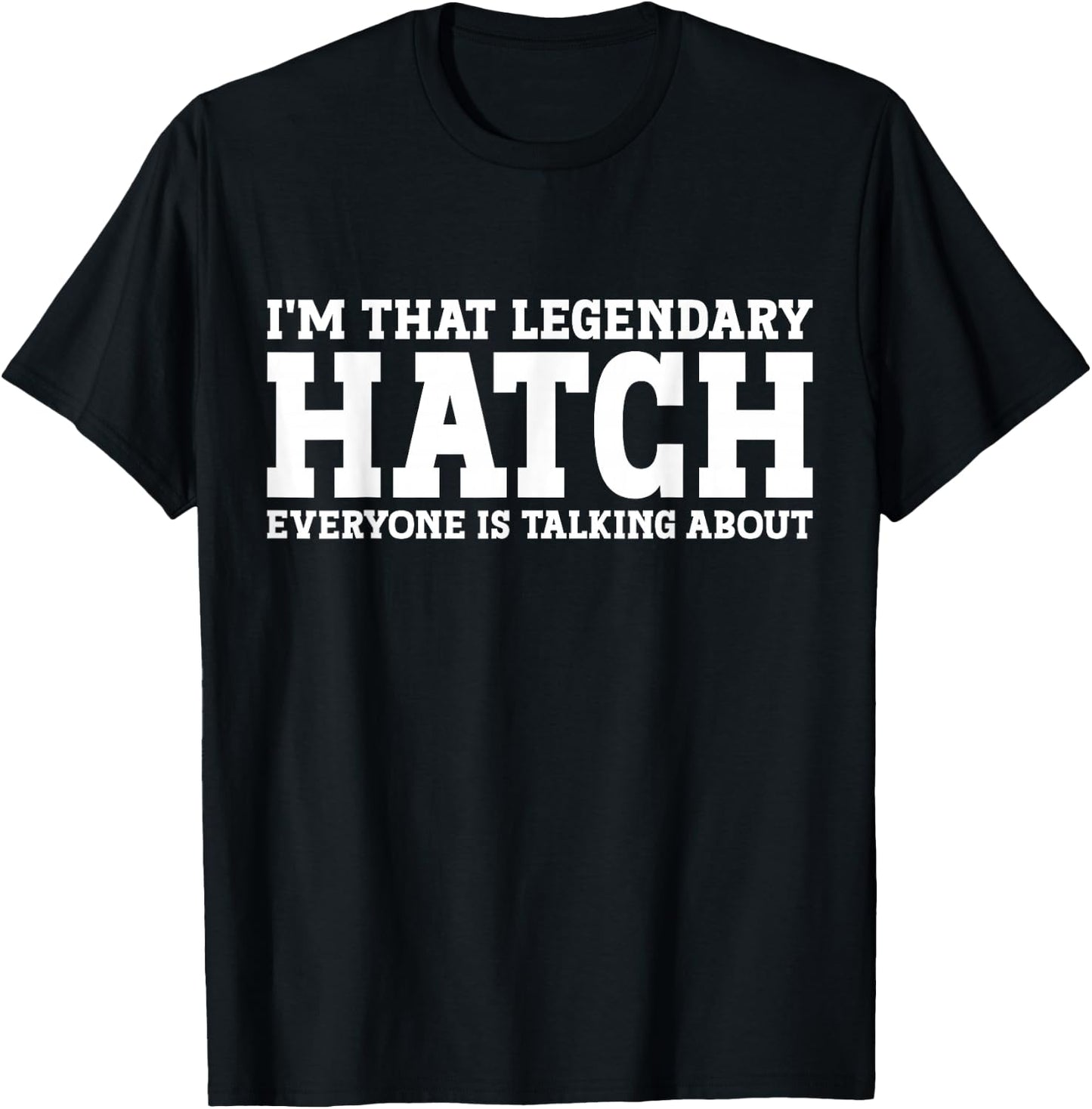 Hatch Surname Funny Team Family Last Name Hatch T-Shirt - T-Shirt | Black