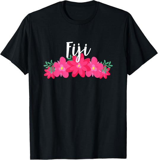 Fiji Tropical Vacation T-Shirt - T-Shirt | Black