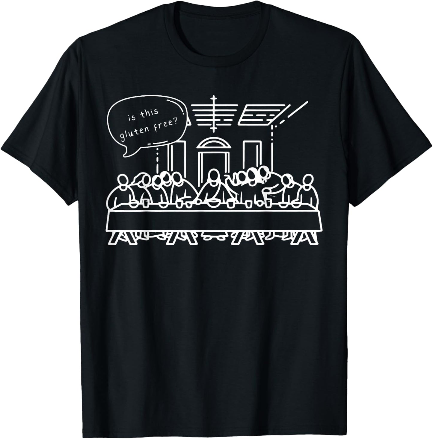 Funny Is This Gluten Free Christian Religious Faith T-Shirt - T-Shirt | Black