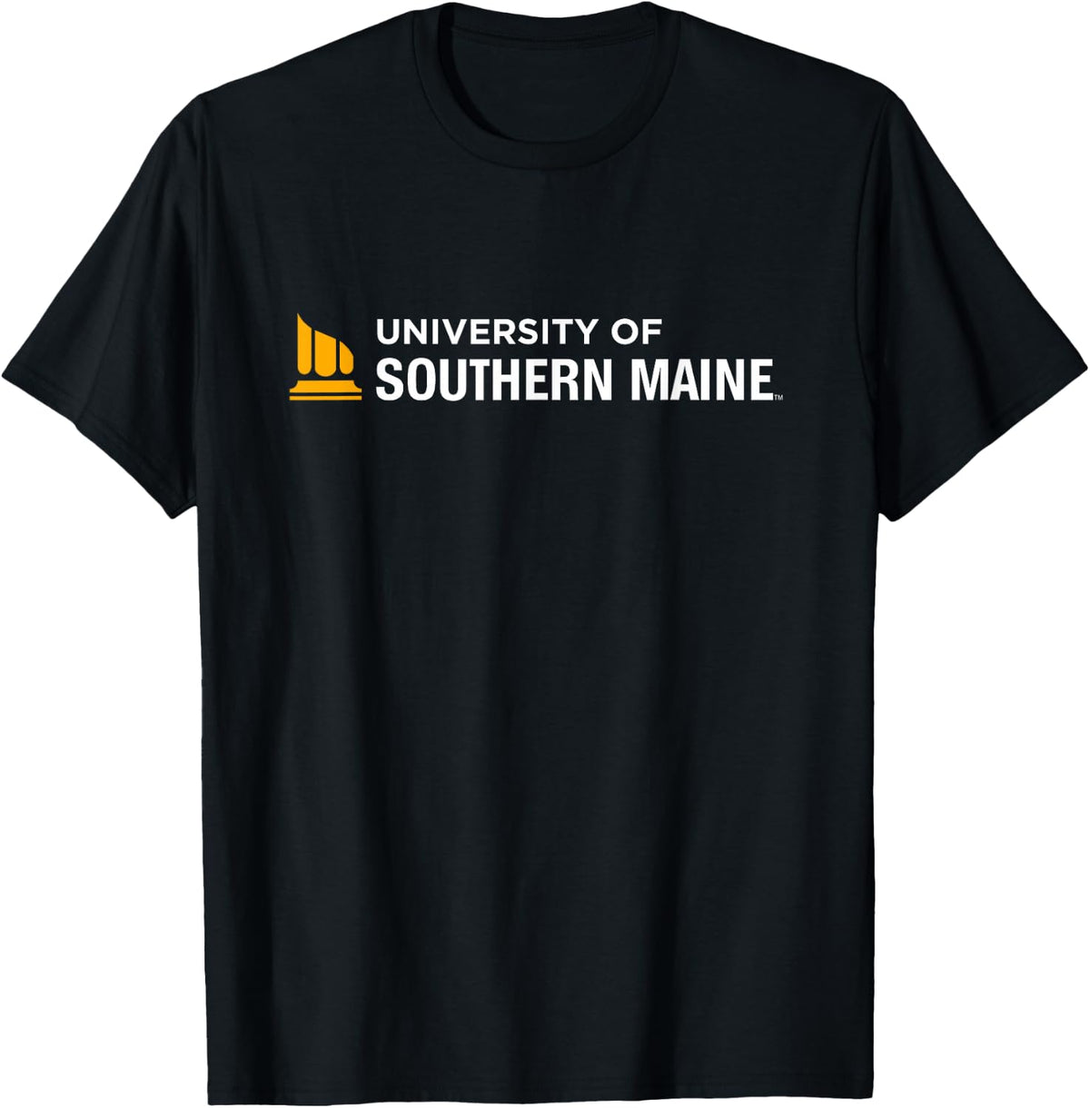 University of Southern Maine USM Horizontal Logo T-Shirt - T-Shirt | Black