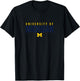 University of Michigan Wolverines U of M Stacked T-Shirt - T-Shirt | Black