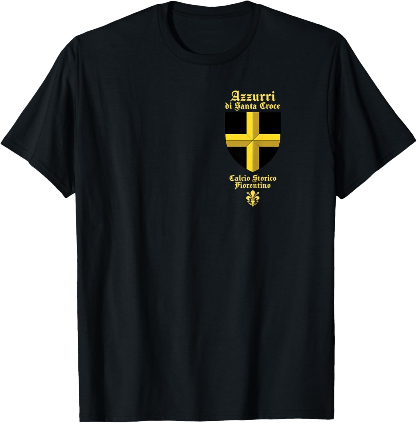Florentine football fútbol Calcio storico fiorentino Azzurri T-Shirt - T-Shirt | Black