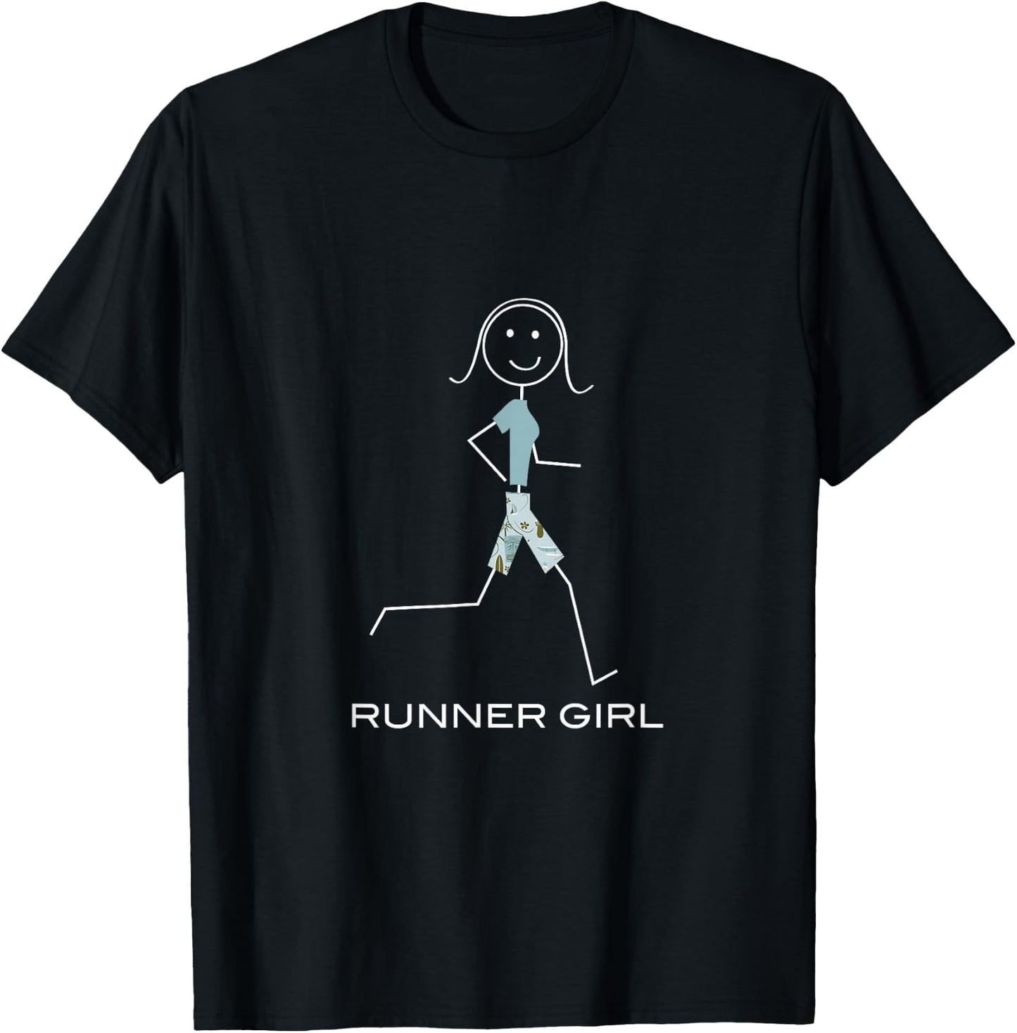 Funny Running, Jogger, Girls Runner T-Shirt - T-Shirt | Black