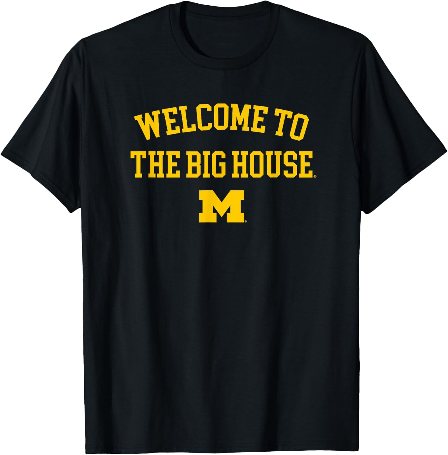 University of Michigan Wolverines U of M The Big House T-Shirt - T-Shirt | Black