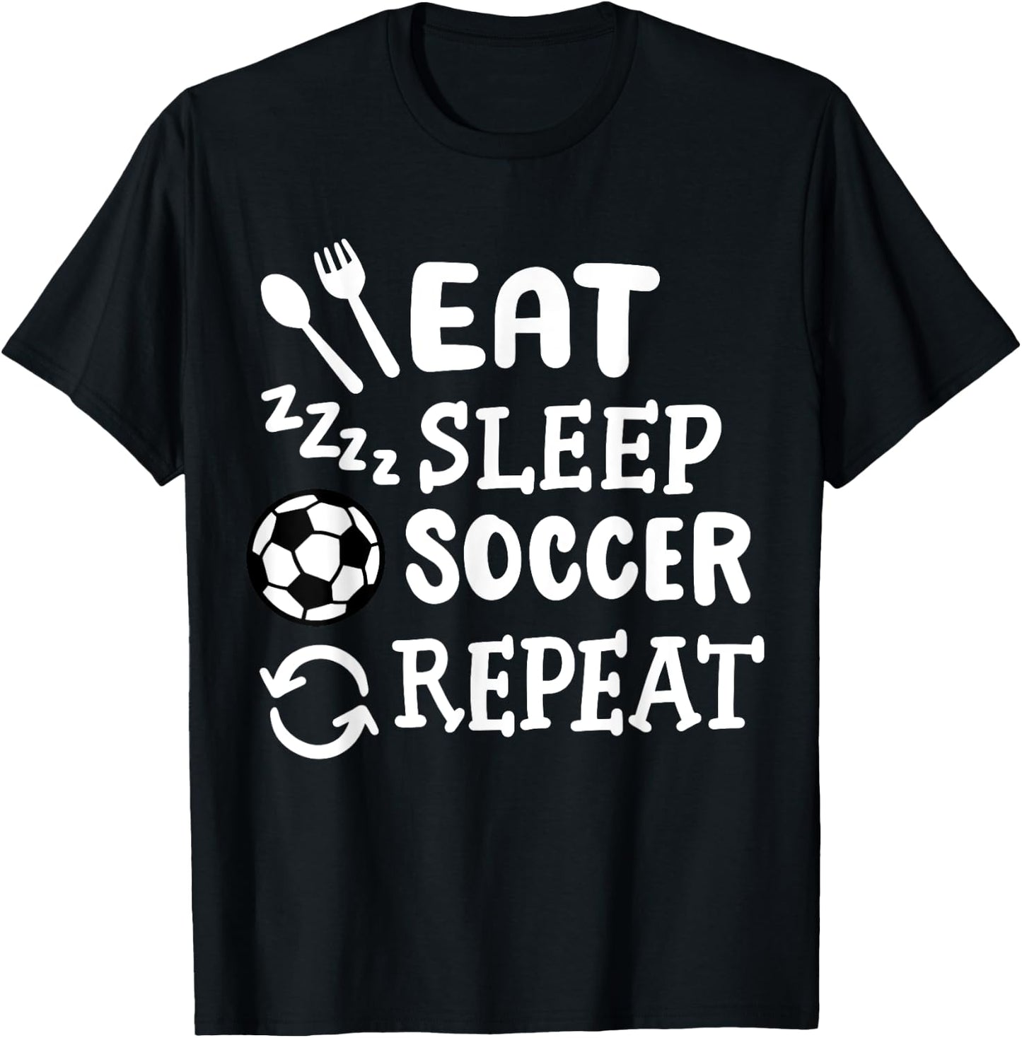 Soccer Soccer Player T-Shirt - T-Shirt | Black